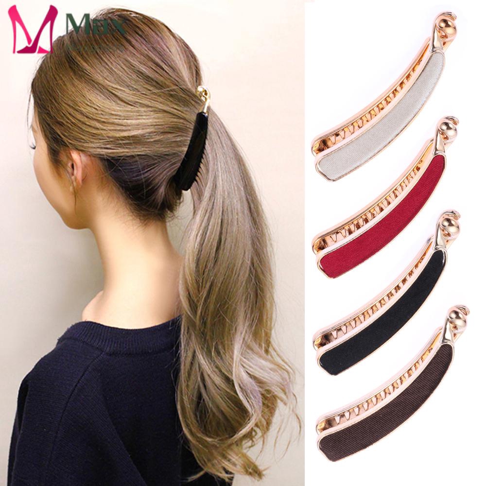 Kẹp Tóc Màu Trơn Thời Trang Cho Nữ