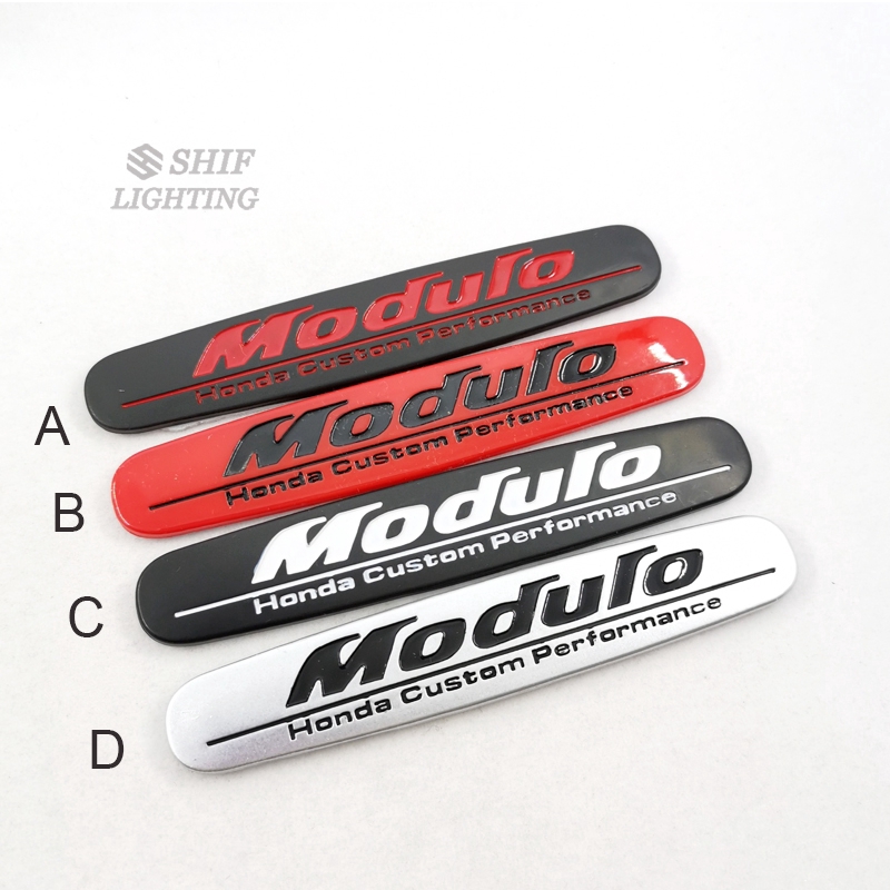 Miếng dán hình logo MODULO bằng ABS trang trí cho xe Honda MODULO
