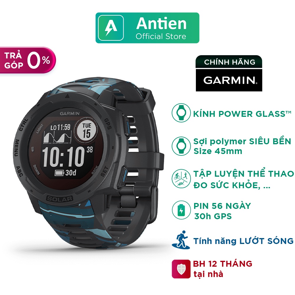 Đồng hồ thể thao Garmin Instinct Solar Surf Edition Chính Hãng bảo hành 12 tháng