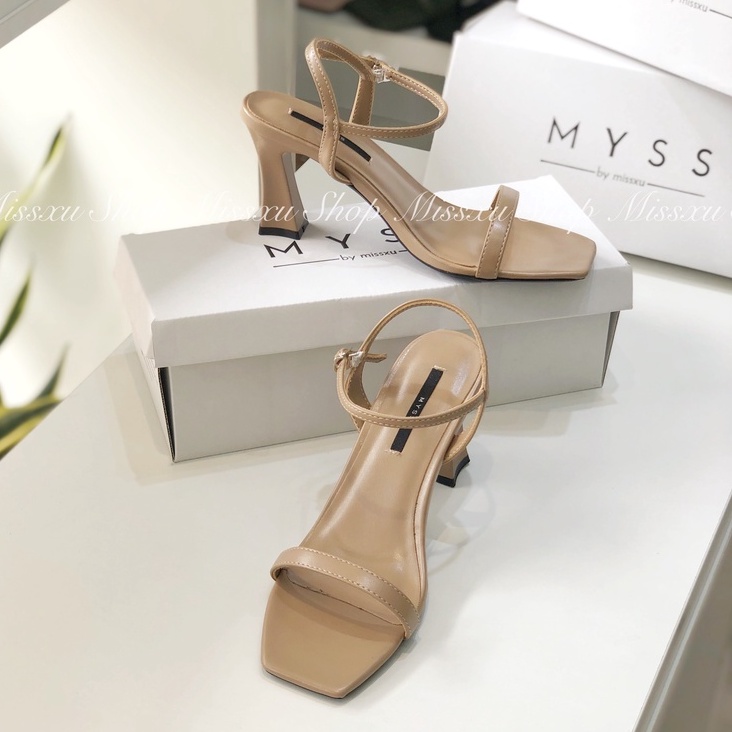 Giày sandal nữ quai ngang 7cm thời trang MYSS - SD95