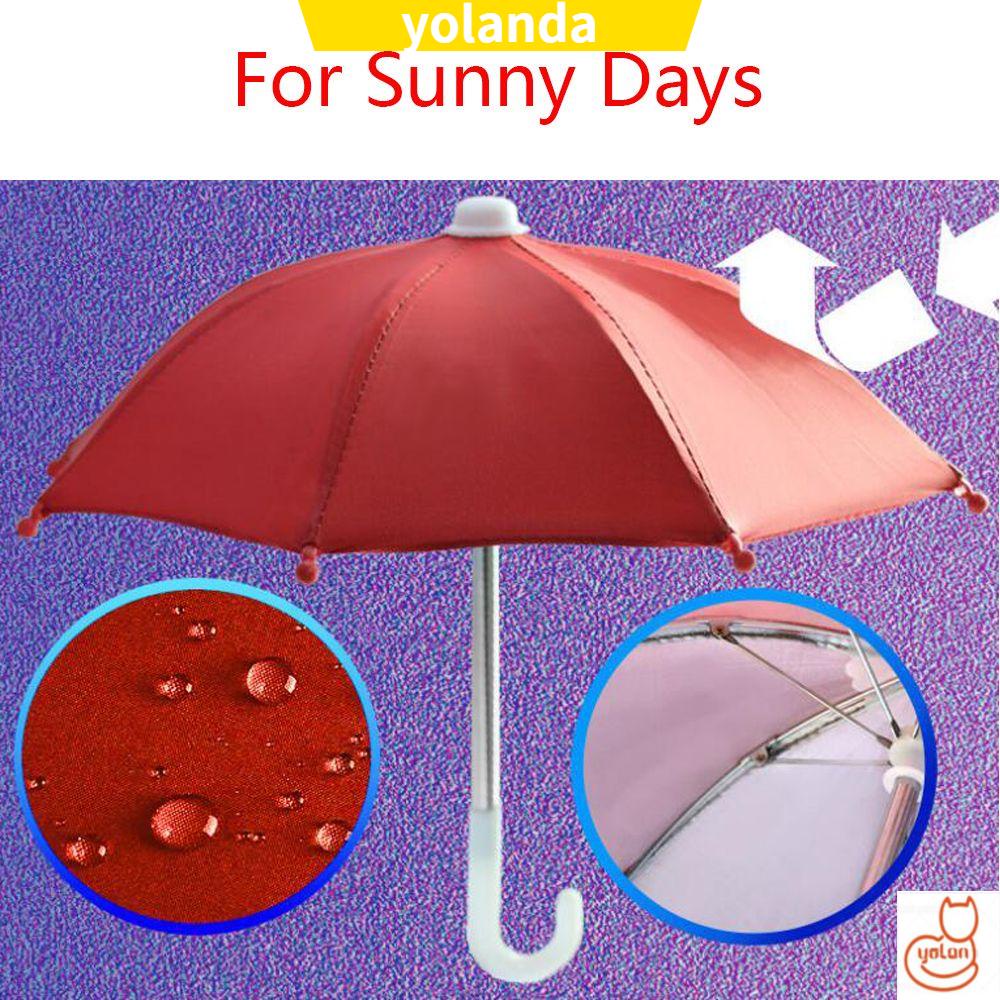 Dù che nắng / mưa chống thấm nước gắn giá đỡ điện thoại kích thước nhỏ gọn tiện dụng cho xe đạp / xe máy