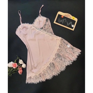 VÁY NGỦ LỤA SEXY PHỐI REN XINH