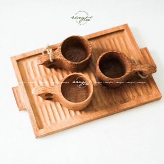 Ly gỗ dừa - Cóc gỗ dừa - Ly quai gỗ dừa