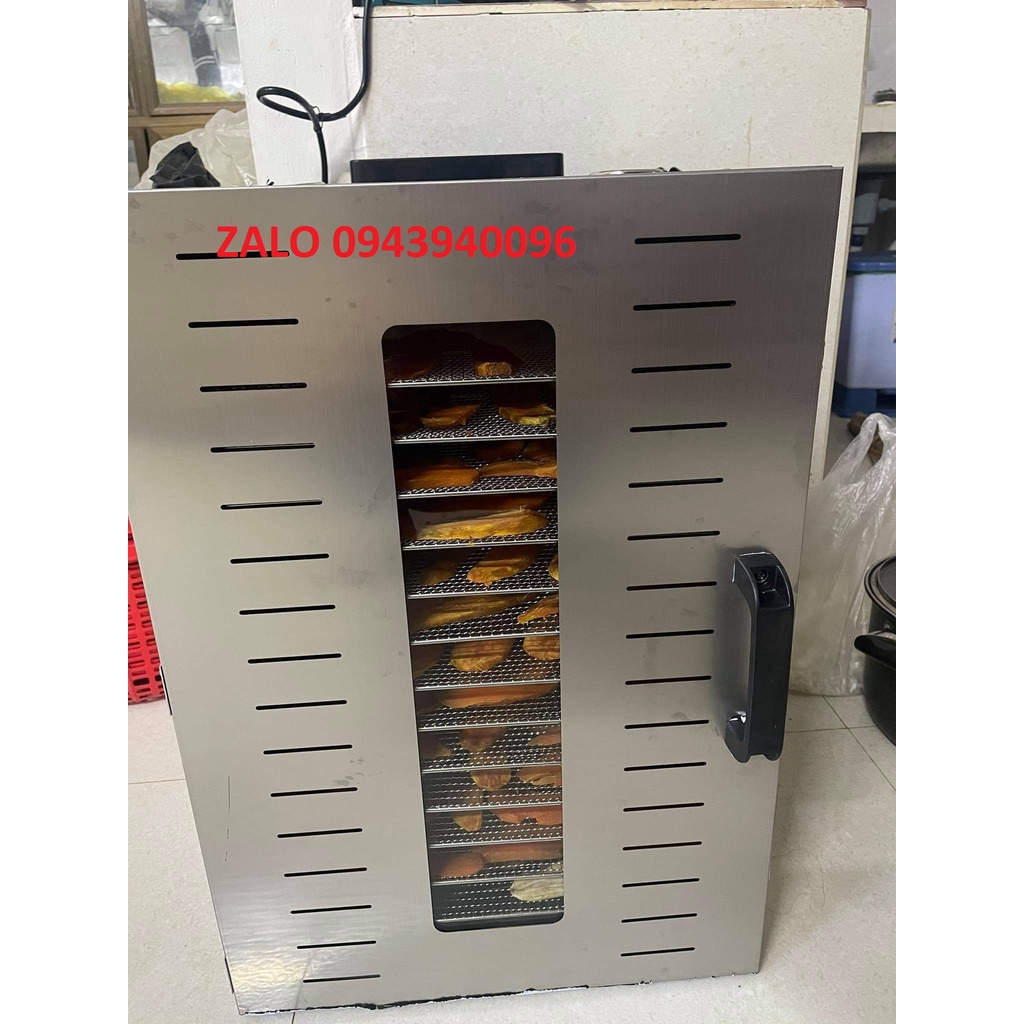 Máy sấy thực phẩm 16 khay inox 100%-máy sấy trái cây-sấy thảo dược