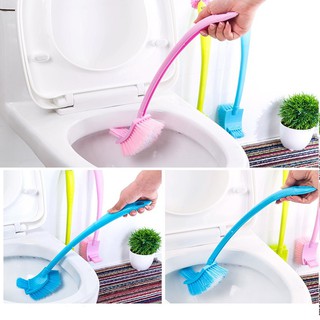 Bàn chải cọ bồn cầu 2 đầu - MÀU NGẪU NHIÊN