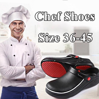 Giày làm việc chống thấm nước và dầu mỡ không trơn trượt cho đầu bếp nam nữ
