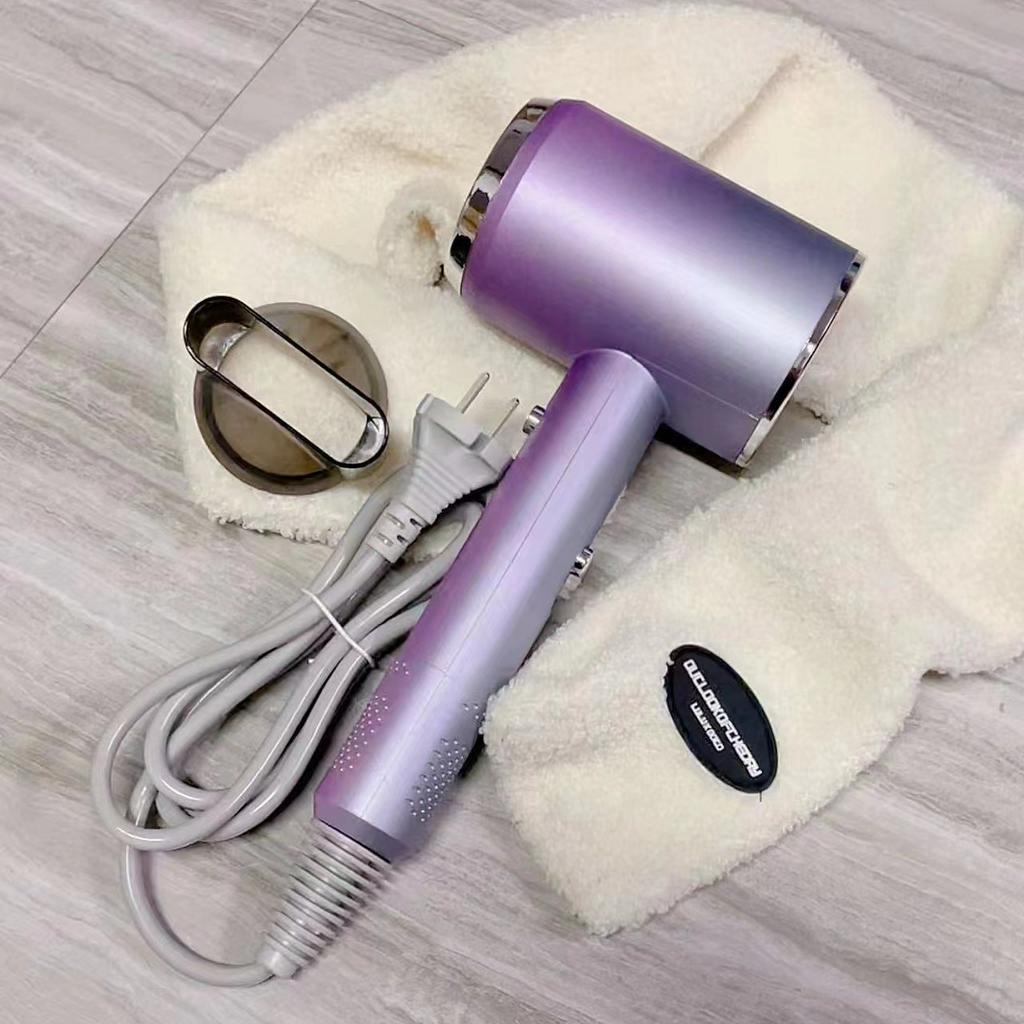 Máy sấy tóc mini Bedabenc tạo kiểu tóc chuyên nghiệp có ánh sáng xanh dưỡng tóc mượt Độ ấm ổn định gấp gọn