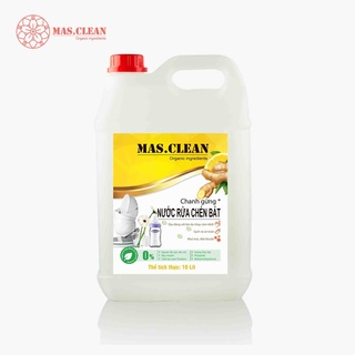 Nước rửa chén hữu cơ MasClean - can 10L tiết kiệm