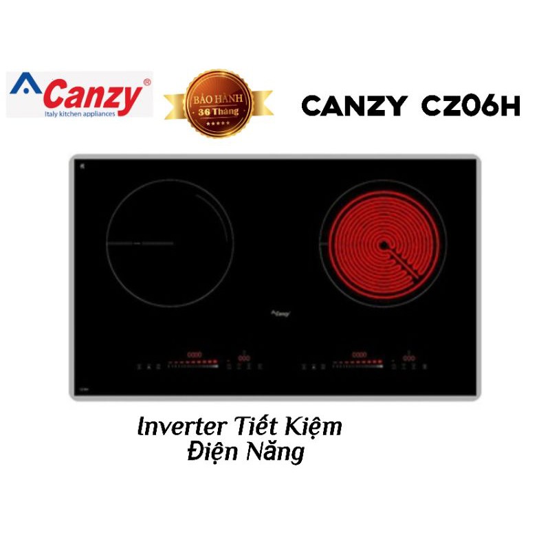 Bếp 1 Từ + 1 Hồng Ngoại Inverter CANZY CZ06H