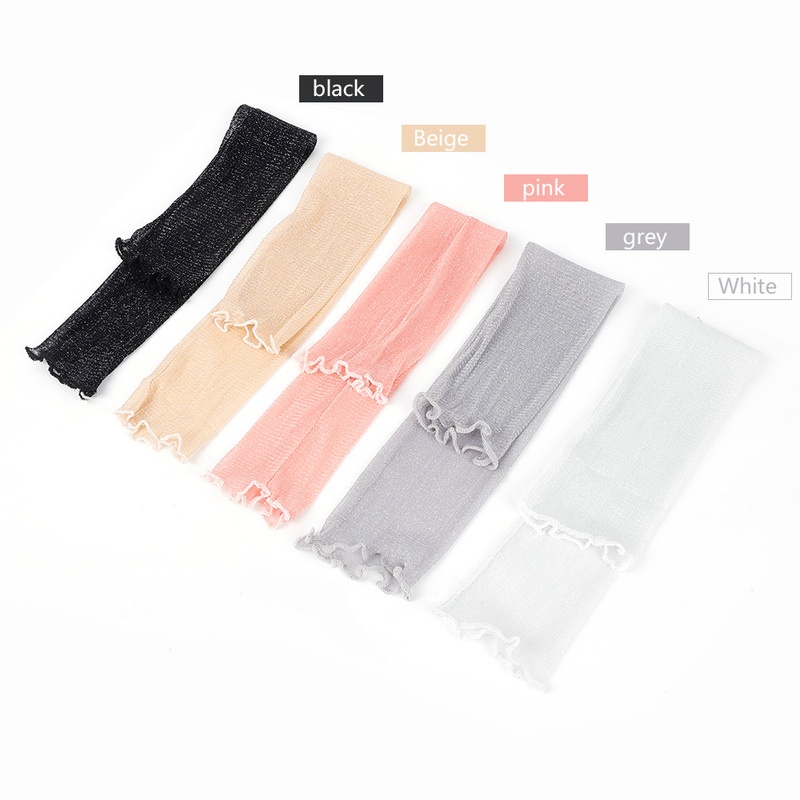 Vỏ Bọc Cánh Tay Chiffon Phối Ren Chống Tia UV Thời Trang Mùa Hè Cho Nữ