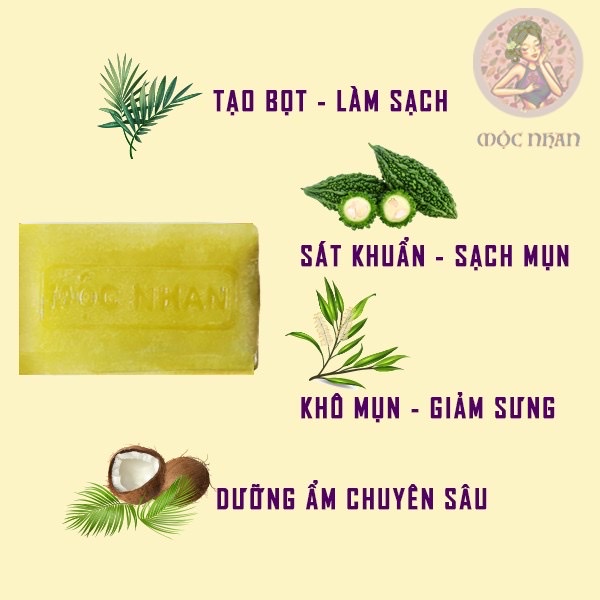 [FREESHIP] [HÀNG CAO CẤP] Xà Bông Nghệ Mật Ong - Mướp Đắng Tràm Trà Soap Ả Đào Mộc Nhan [Tặng Túi Lưới Tạo Bọt] | BigBuy360 - bigbuy360.vn