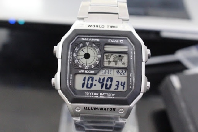 Đồng hồ nam world time 1200 Casio chính hãng