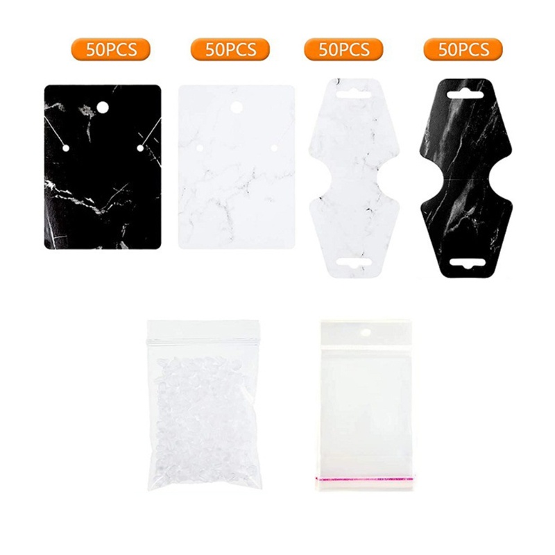 Set 800 Thẻ Trưng Bày Vòng cổ / Bông Tai Bằng Đá Cẩm Thạch Thân Thiện Với Môi Trường 8