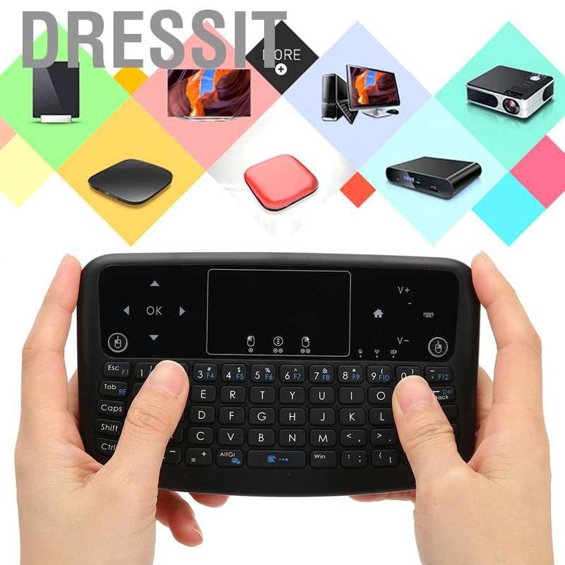 Bàn Phím Không Dây Mini Đa Phương Tiện 2.4 G Cho Laptop Tv Htpc Android Box