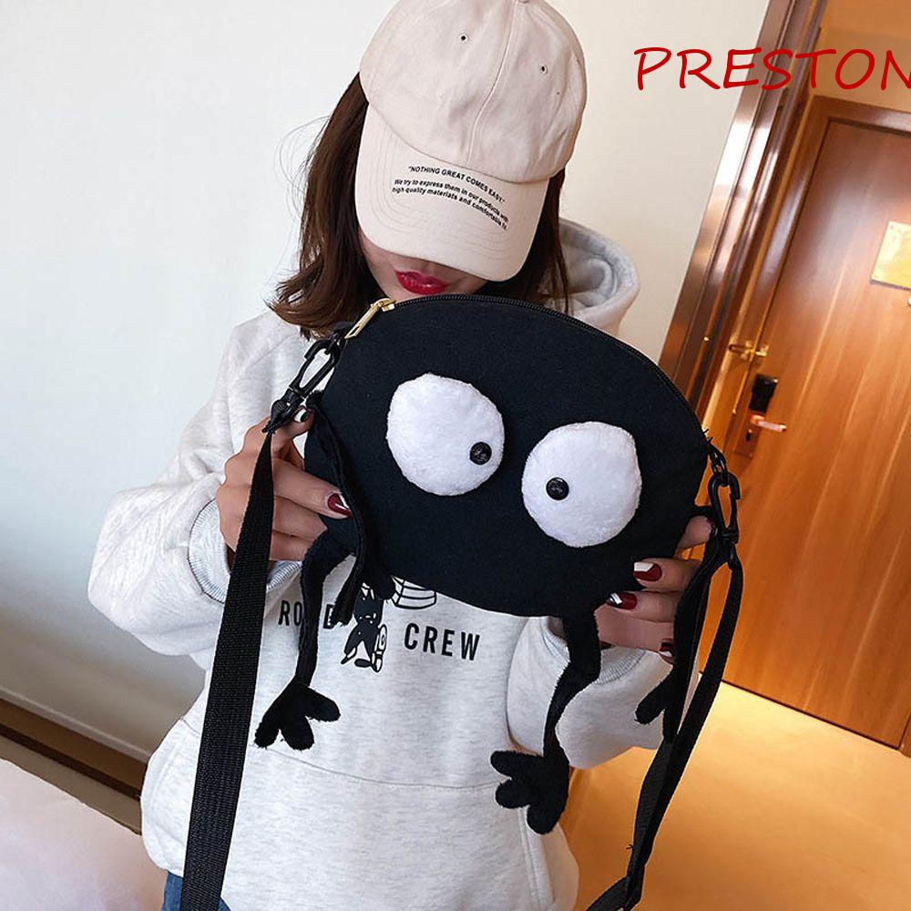 Túi Đeo Chéo Vải Canvas Nhỏ Nhắn Dễ Thương Phong Cách Hàn Quốc