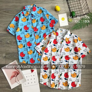 Áo sơ mi hoạt hình - Mèo Cute - #AA