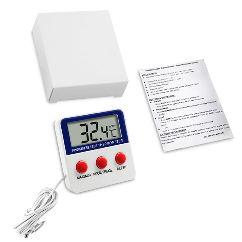 Đồng Hồ Báo Thức Kỹ Thuật Số AOTO Max / Min Đo Nhiệt Độ Tủ Lạnh