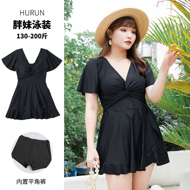 Đồ Bơi Một Mảnh Màu Đen Có Size Lớn 55-85kg Thời Trang Dành Cho Nữ
