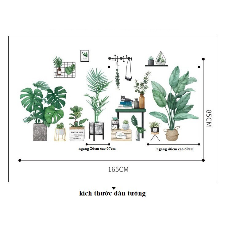 TỔNG HỢP TRANH DECAL DÁN TƯỜNG- DECOR TRANH TRÍ PHÒNG KHÁCH PHÒNG NGỦ CÂY XANH SPA