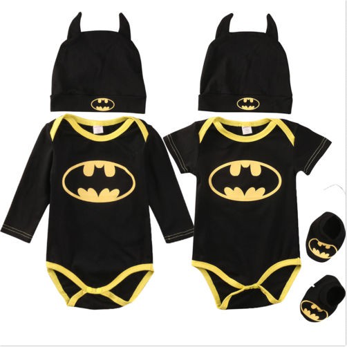 Set bộ áo liền quần + nón + giày thiết kế dễ thương dành cho các bé