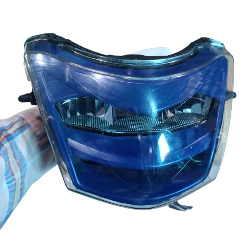 Pha đèn 2 tầng Màu Xanh Dương gắn cho xe Wave RS, S100, RSX 100 và Wave A 50cc, 100cc, 110cc cực chất - SPG-8503