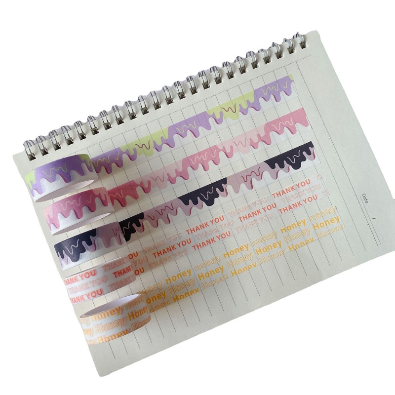 Cuộn Băng Keo Giấy Washi 118 Trang Trí Sổ Tay DIY