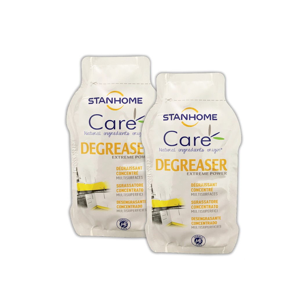 Set 3 gói mẫu dùng thử nước rửa bát hữu cơ dịu nhẹ cho da Stanhome degreaser care 20ml/gói