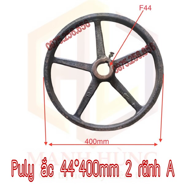 Puly ắc 44*400mm 2 rãnh A