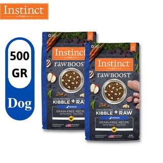[Date 12/2021]Combo 2 Thức Ăn Cho Chó Cao Tuổi Instinct  Real Chicken For Senior Dogs Túi 500g-Thịt Gà