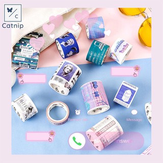 Băng keo giấy washi tape Vaporwave phong cách retro