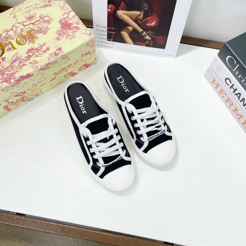 Giày sục thể thao D i o r thêu fullbox