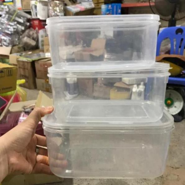 Bộ 3 hộp lạnh đựng đồ đa năng nhựa Việt Nhật $
