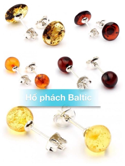 Hoa tai hổ phách Baltic cho mẹ