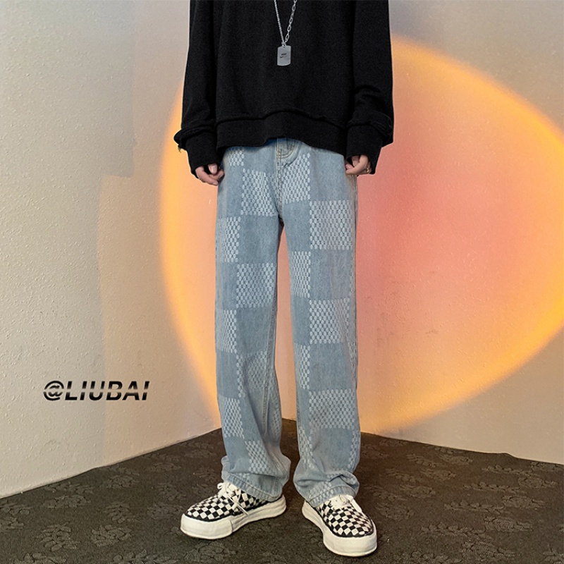 Quần jeans ống rộng phong cách hip hop thời trang sành điệu cho nam size m-3xl