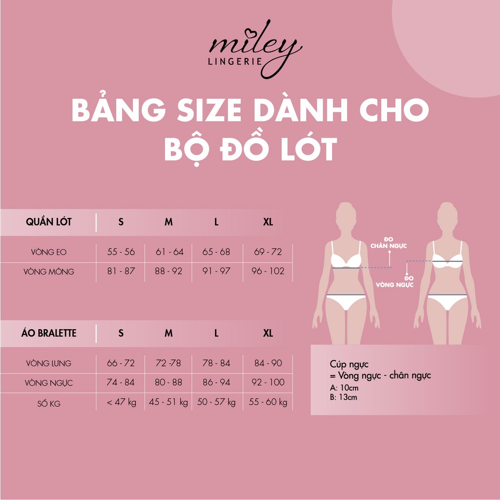 Bộ Đồ Lót Nữ Cotton Lụa Phối Ren Nature Wind Miley Lingerie BRC0413_FCP0411