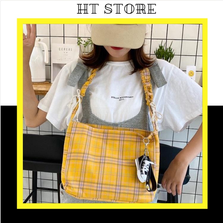 Túi Vải Dây Rút  ulzzang Dây Đeo Cách Điệu 3 Màu A003 - HT STORE