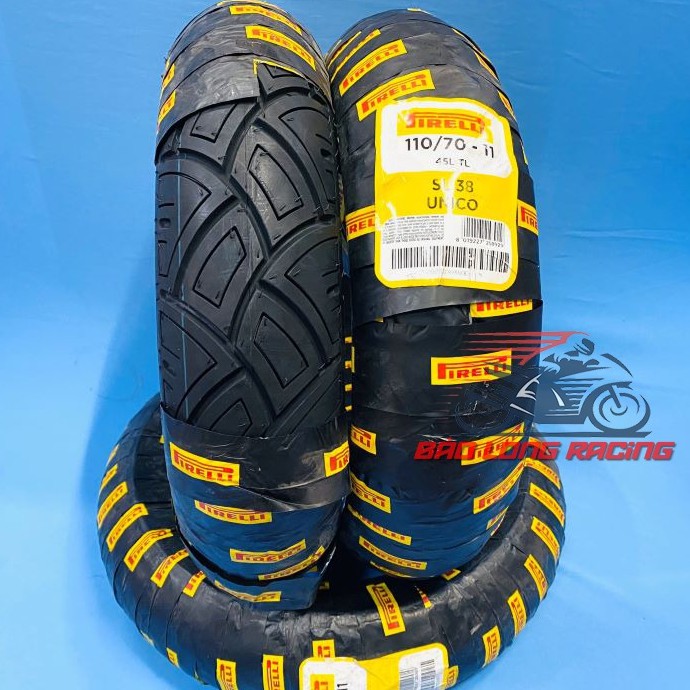 Vỏ Pirelli không ruột 110/70-11 UNICO gắn xe máy Vespa,Sprint,Primavera,GTS