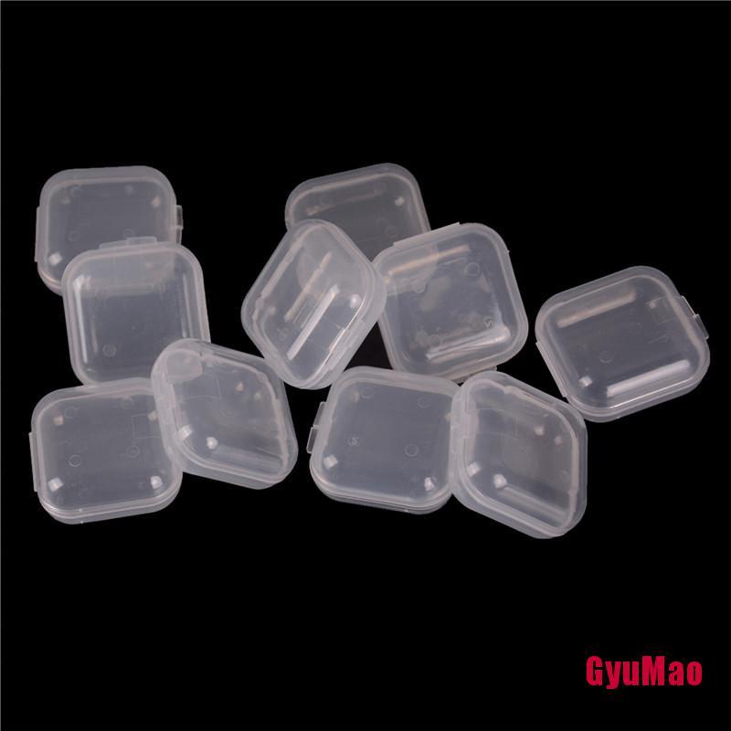 Set 10 Hộp Nhựa Mini Trong Suốt Đựng Trang Sức
