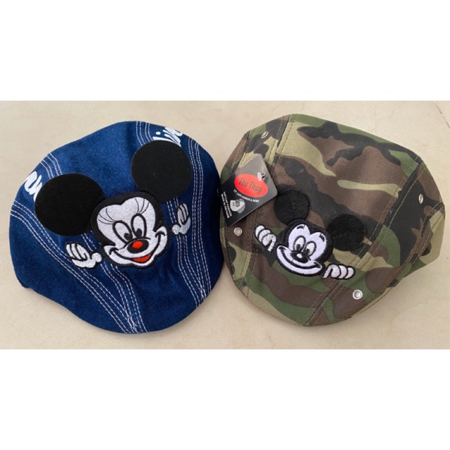 Nón beret jean chú chuột MICKEY cho bé trai 2-5 tuổi