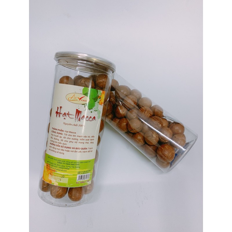 HẠT MACCA AC VINA LỌ 400G/ MACCA NGUYÊN VỎ