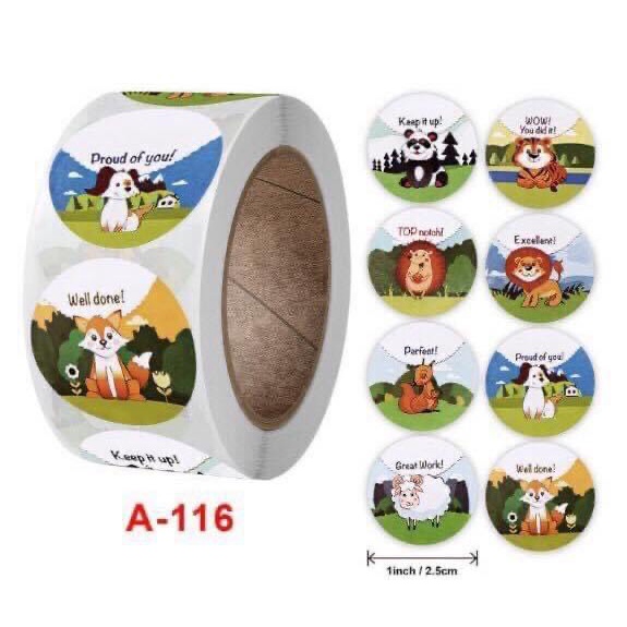 Sticker khen thưởng cuộn