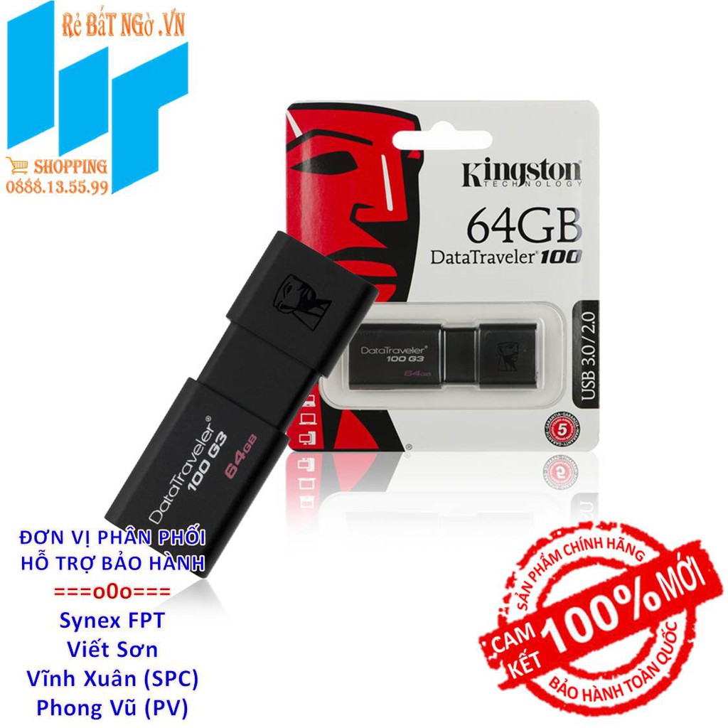 USB 64GB 3.0 DT100G3 BH 60T | WebRaoVat - webraovat.net.vn