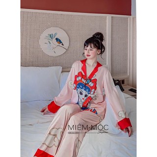 BỘ LỤA PIJAMA CÔ GÁI SIÊU CƯNG