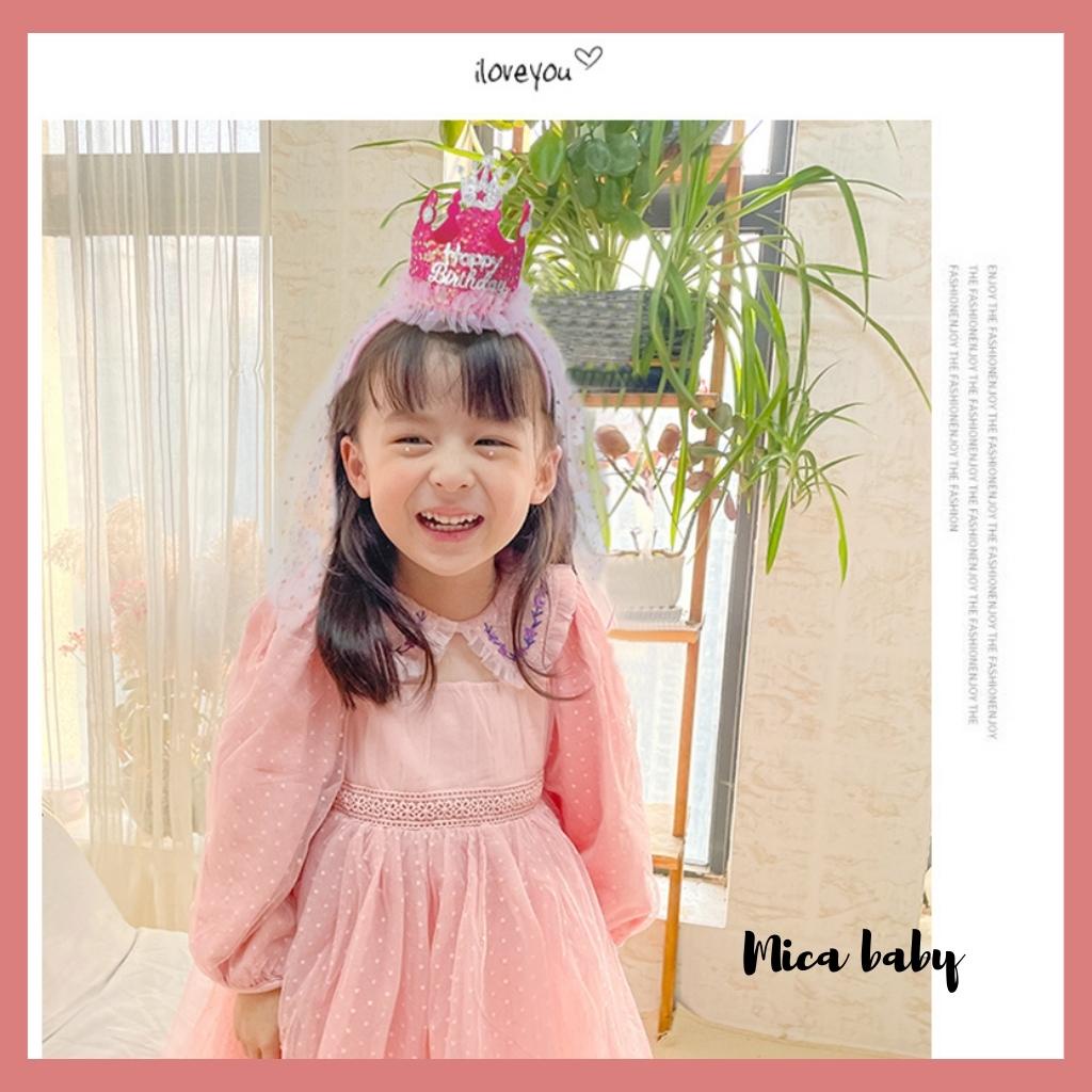 Bờm vương miện lấp lánh, bờm công chúa đáng yêu cho bé gái BD61 Mica Baby