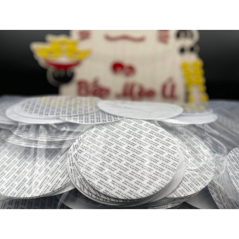 Set 10 miếng seal tự dính cho hủ nhựa nắp nhôm