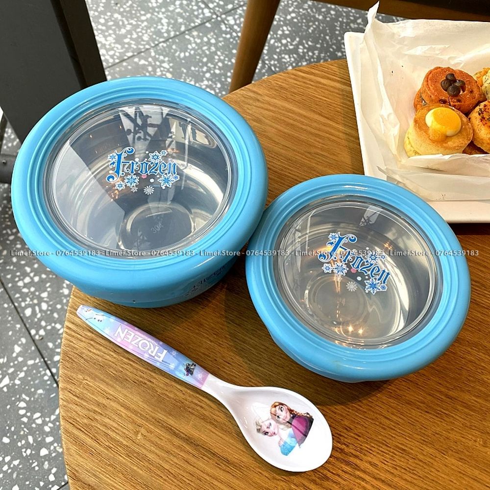 Set 2 tô giữ nhiệt đựng thức ăn hình Frozen Car