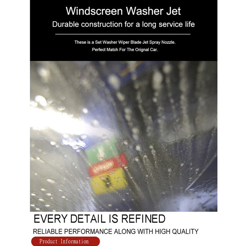 Set 2 đầu phun nước rửa kính chắn gió xe hơi