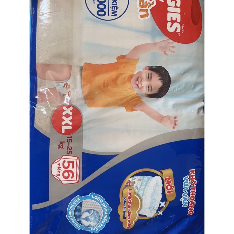 Tã quần Huggies Dry gói cực đại L68 / XL62 / XXL56 đệm mây mới