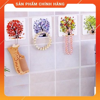 10 Móc Dán Tường 3D Siêu Dính, Chịu lực