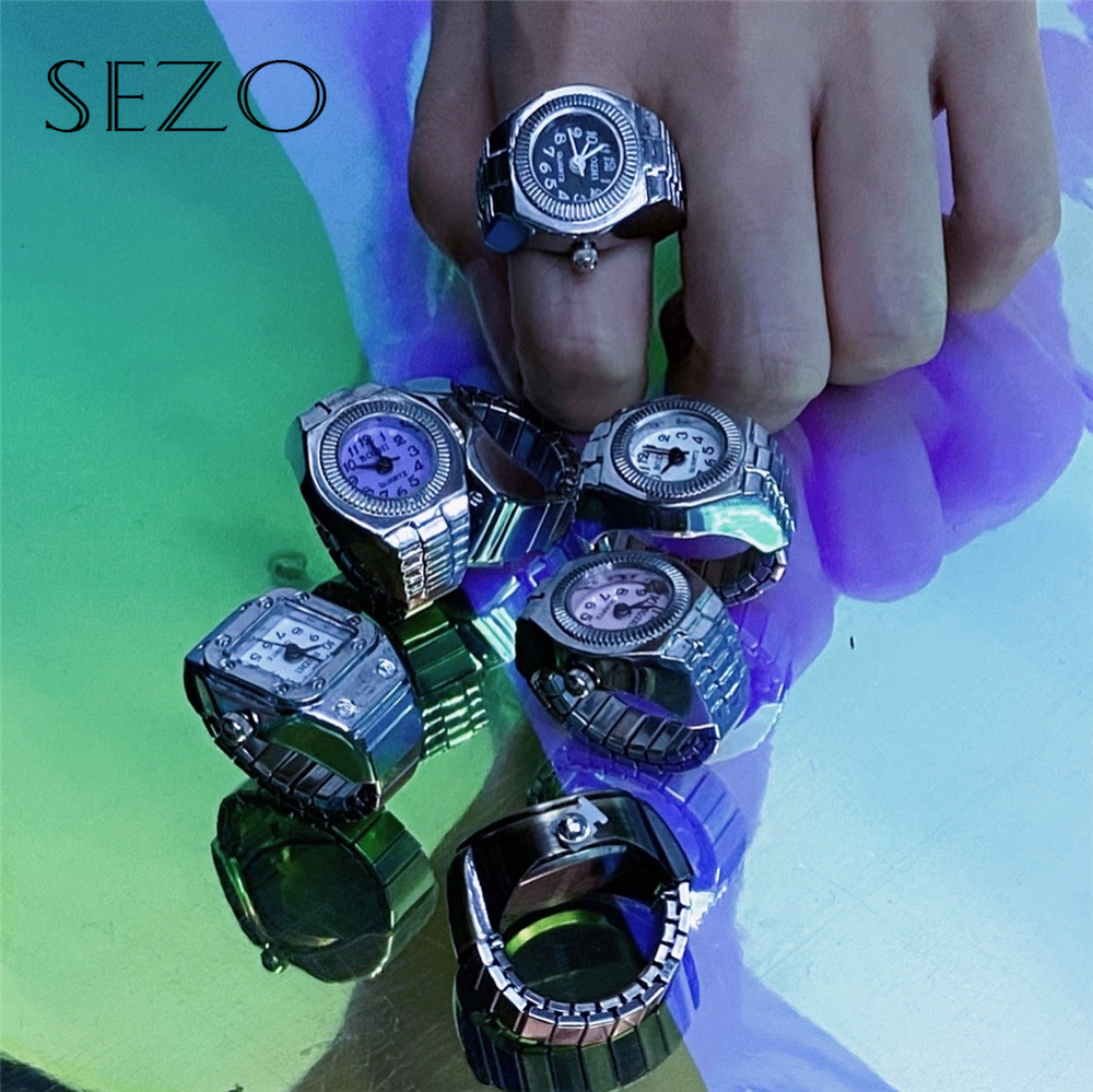 SEZO Korea Ladies Fashion Accessories Retro Personality Ring Ring Bell Hip Hop Jewelry